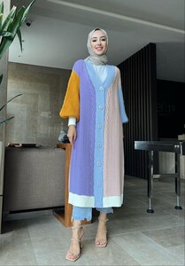  - BEZPA RENKLİ PARÇALI TRİKO HIRKA A4-2-8072-13-BEBE MAVİSİ