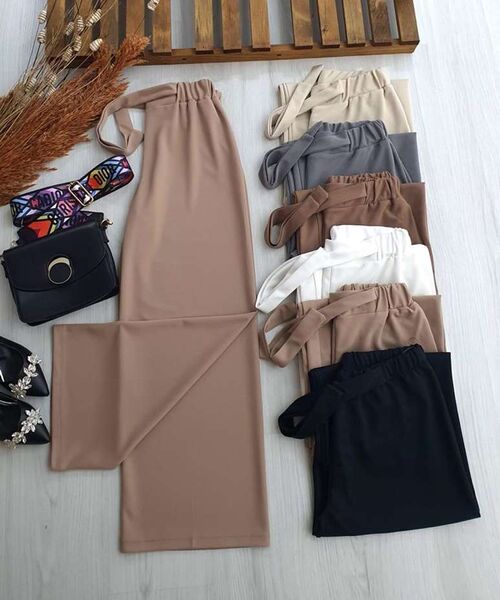 BOL PAÇA BELİ LASTİKLİ PANTOLON A9-3-A9-4-6023-22-TAŞ