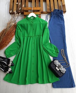  - DOLSE YAKA FIRFIRLI SALAŞ AYROBİN TUNİK B7-2-5279-54-BENETTON