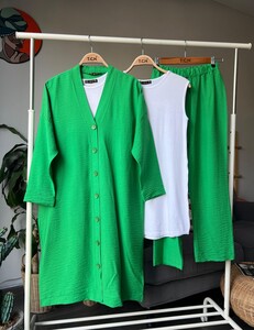  - FELNS DÜĞMELİ SALAŞ KAP KETEN ÜÇLÜ TAKIM A8-5-1487-54-BENETTON