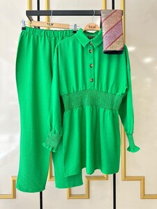  - FOLS BEL VE KOL GİPELİ KETEN TAKIM A7-5-1469-54-BENETTON