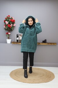  - HASELLİ PELUŞ MONT B3-1- 3116--46-PETROL MAVİSİ