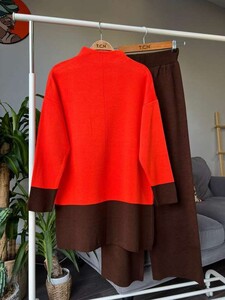  - KELSA ÇİFT RENKLİ TRİKO TAKIM A10-3 8026-15-ORANJ