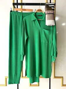  - LAQİ GÖMLEK YAKA SALAŞ İKİLİ TAKIM B9-4-1430-54-BENETTON YEŞİLİ