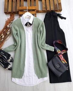  - LOUS SELANİK ÖRGÜ TRİKO HIRKA C9-8050-08-MİNT