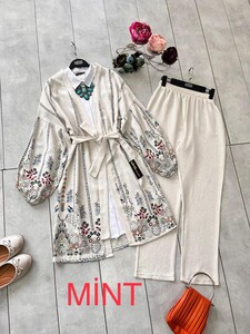  - LOZA ETNİK KETEN KİMONO TAKIM B2-5-1450-08-MİNT