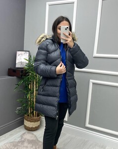  - OBESA KÜRK KAPŞONLU ŞİŞME MONT A9-3-3154-3163-29-ANTRASİT