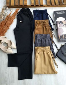  - PELQU BELİ LASTİKLİ CEPLİ HAVUÇ PANTOLON A7-4-6026-01-SİYAH