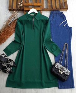  - POLN YAKALI FERMUARLI TUNİK B2-5-5361-54-BENETTON